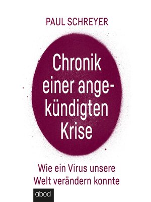 cover image of Chronik einer angekündigten Krise